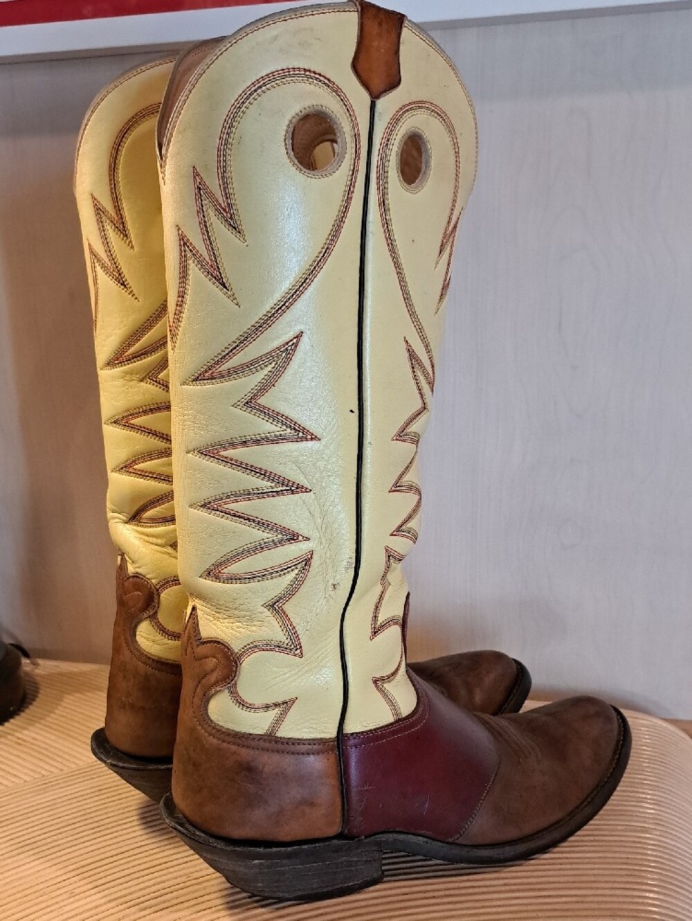 Bowman's Wilson Boot Co. Handmade 3 Tone Cowboy Boots 13 - Picture 8 of 16
